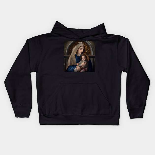 Madonna and Child Kids Hoodie by PSYOP Industries 